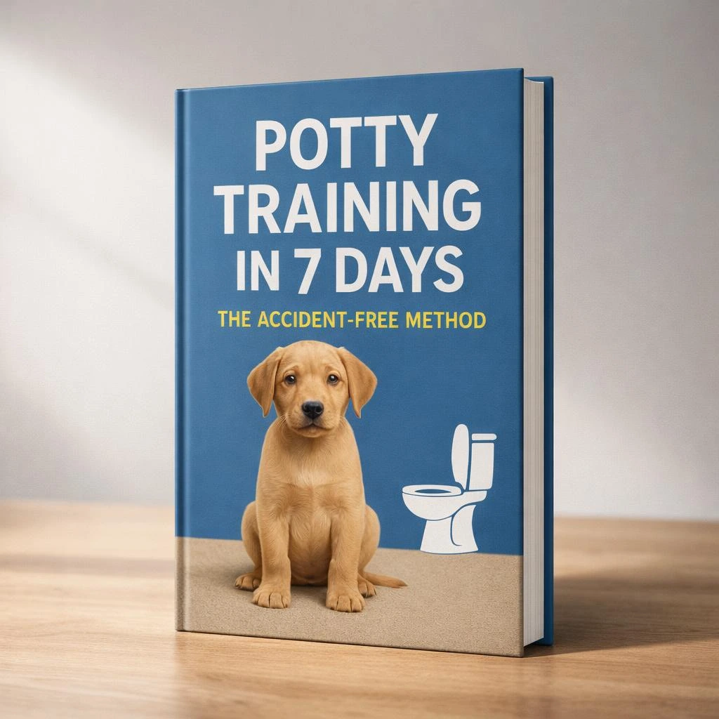 It is the image of  a digital product known as a potty training in seven days Ebook